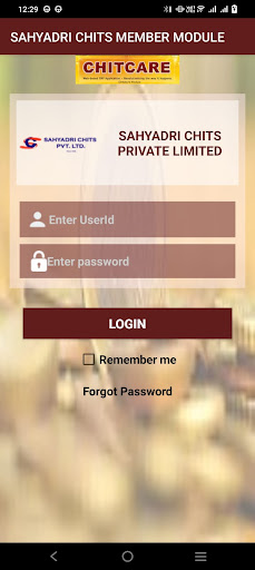 Android application SAHYADRI CHITS MEMBER MODULE screenshort