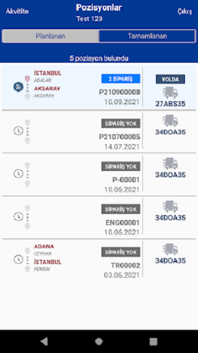 Mars Lojistik Sürücü Uygulama Screen 2