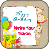 Name on Birthday Card icon