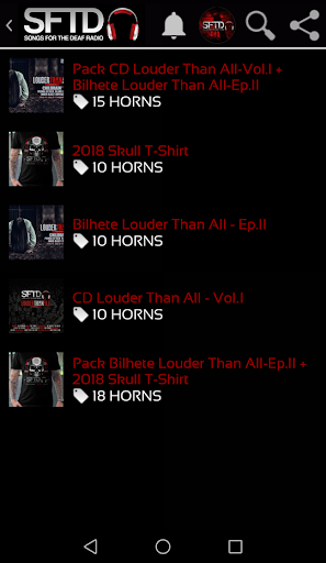 Android application SFTD Rock Metal Radio screenshort