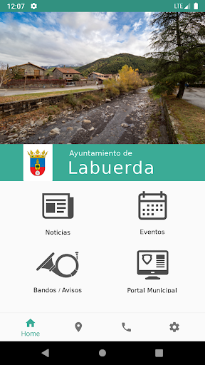 Android application Ayuntamiento de Labuerda screenshort