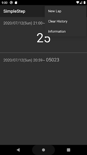 SimpleStep Screen 2