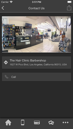 Android application The Hair Clinic Barbershop screenshort