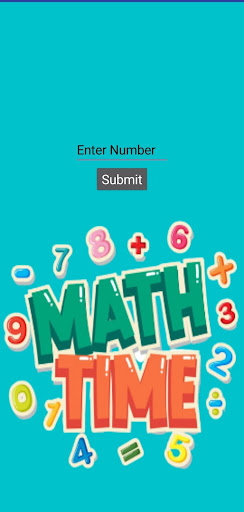 Android application Sum of Natural Numbers screenshort