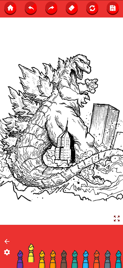 Coloring Godzilla : King of the Monstersのおすすめ画像3