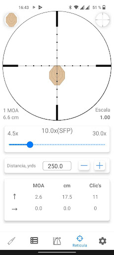 Vista previa de la aplicación