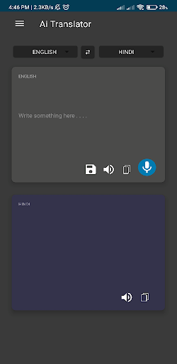 Android application Ai Translator screenshort