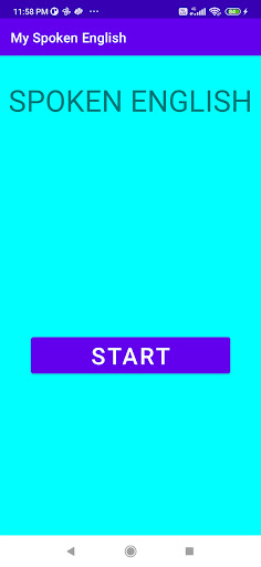 Android application Spoken English To Telugu screenshort