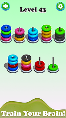 Color Hoop Sort Stack Puzzleのおすすめ画像3