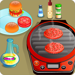 图标图片“小型汉堡，烹饪游戏”