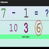 Educational subtraction game icon