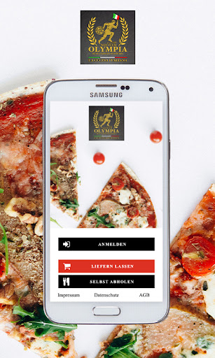 Android application Pizzeria Olympia screenshort
