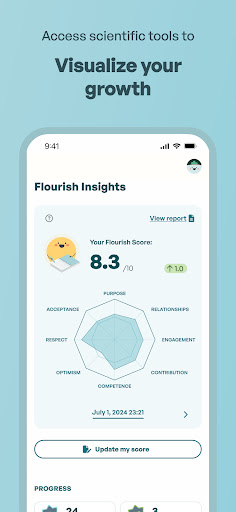 Screenshot of Flourish: AI Well-Being Buddy