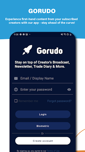 Android application Gorudo screenshort