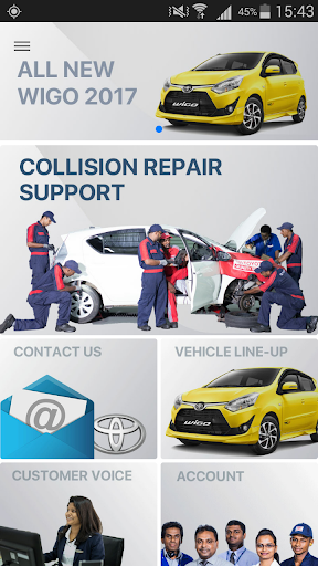 Android application ToyotaLanka screenshort