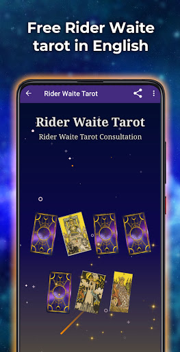 Android application Rider Waite Tarot in English screenshort