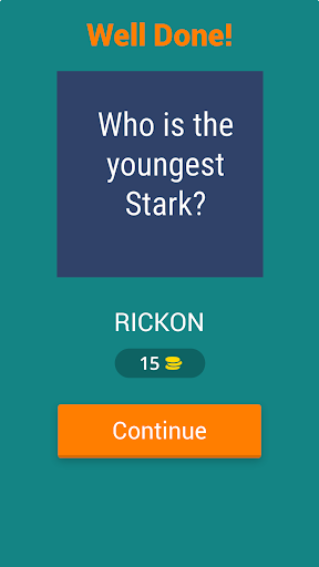 Game of Thrones quiz Screen 2