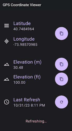 GPS Coordinate Viewer Screenshot 2 - AppWisp.com