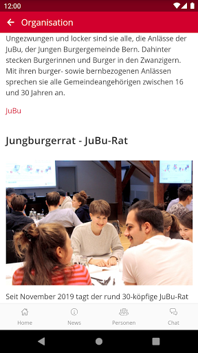 BGnet – die App der BG Bern