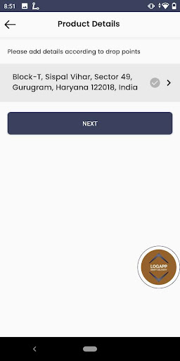 Android application Logapp screenshort