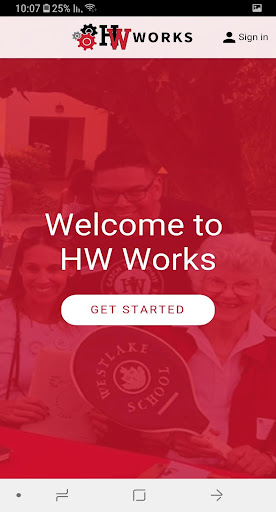 Android application HW Works screenshort