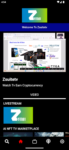 Android application Zsuitetv screenshort