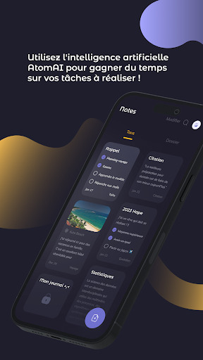 Android application Atom AI - Chatbot & Note screenshort