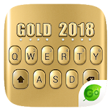 3D Gold 2018 GO Keyboard Theme icon