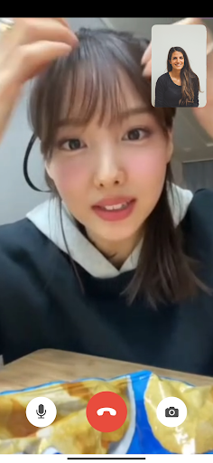 TWICE Fake Video Call, Chat 1