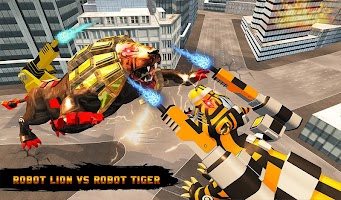 Ultimate Robot Lion Vs Tiger Robot Transform
