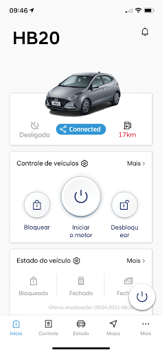 Android application Hyundai Bluelink screenshort