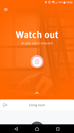 Egardia Alarm System App Screen 2