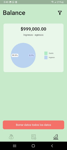 Android application SimpleAccounts screenshort