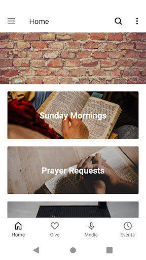 Android application Bethel Baptist Graham screenshort