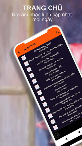 Android application Nhạc Phật Giáo - Vô Môn Quan screenshort