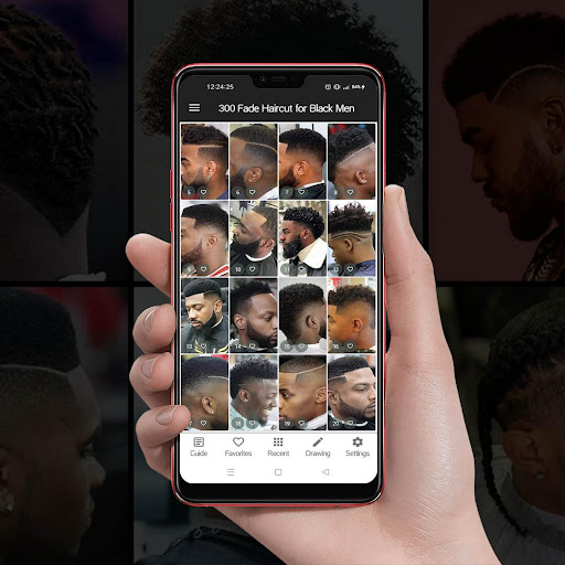 Android application 300 Fade Haircut for Black Men screenshort