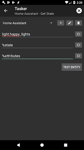 Home Assistant Plug-In for Tas