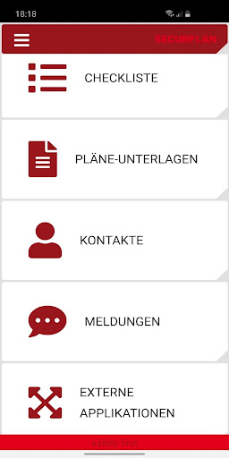 Android application Securplan screenshort