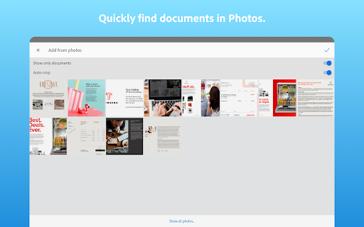 Screenshot Adobe Scan: PDF Scanner, OCR