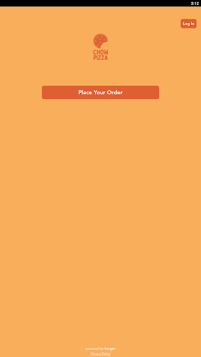 Android application Chow Pizza screenshort
