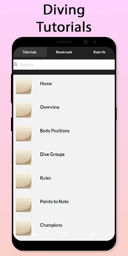 Android application Easy Diving Tutorial screenshort