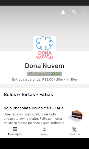 Android application Dona Nuvem screenshort