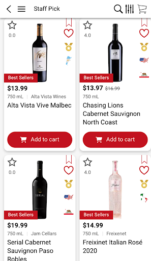 Android application Wine Story NY screenshort