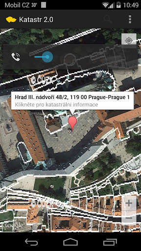 Android application Katastr nemovitostí screenshort