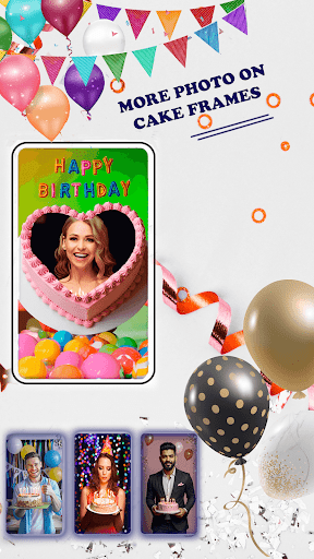 Happy birthday photo frame