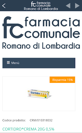 Farmacia Comunale Romano Screenshot 2 - AppWisp.com