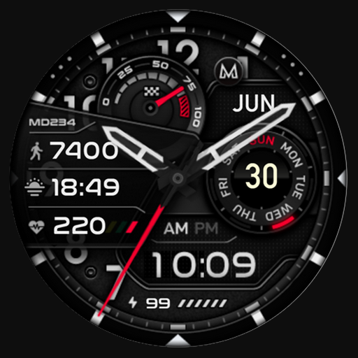 MD234 Analog watch face logo