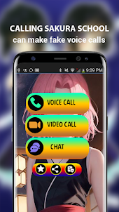 Sakura school fake call chat