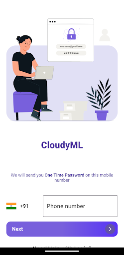 Android application CloudyML- Data Science Courses screenshort