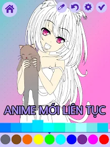 Sách tô màu Anime Manga